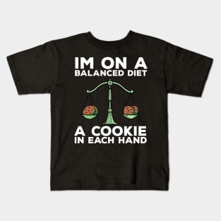 Funny Diet Cookies Meme Weightloss Gym Workout Fitness Gift Kids T-Shirt